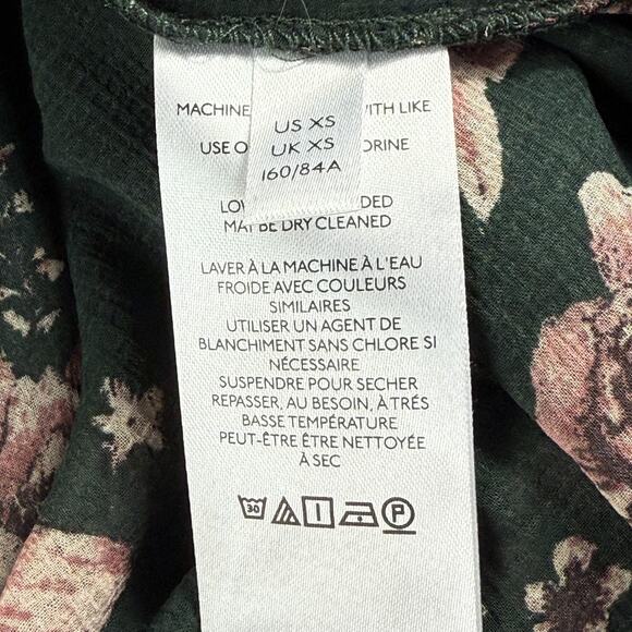 Free People Dress Womens XS Boho Maxi Long Sleeve Tiered Ruffle Floral - Picture 4 of 11